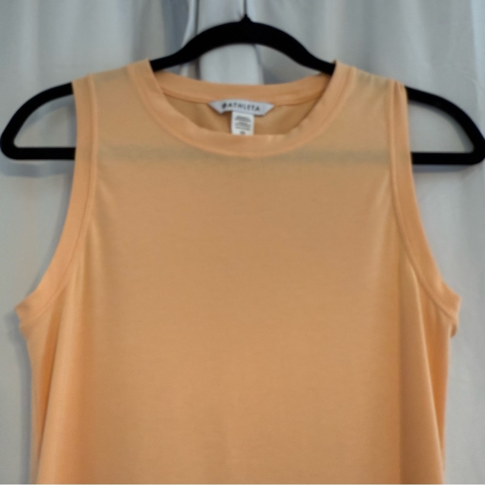 Athleta Sleeveless Crew Neck Athletic Tank Women’s XS Orange - Picture 4 of 9